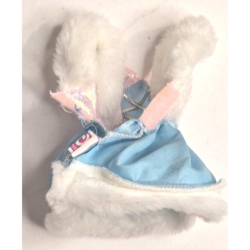 Blue Pink Snowflake Doll Dress White Faux Fur Trim Barbie 90s skate star - Picture 7 of 9